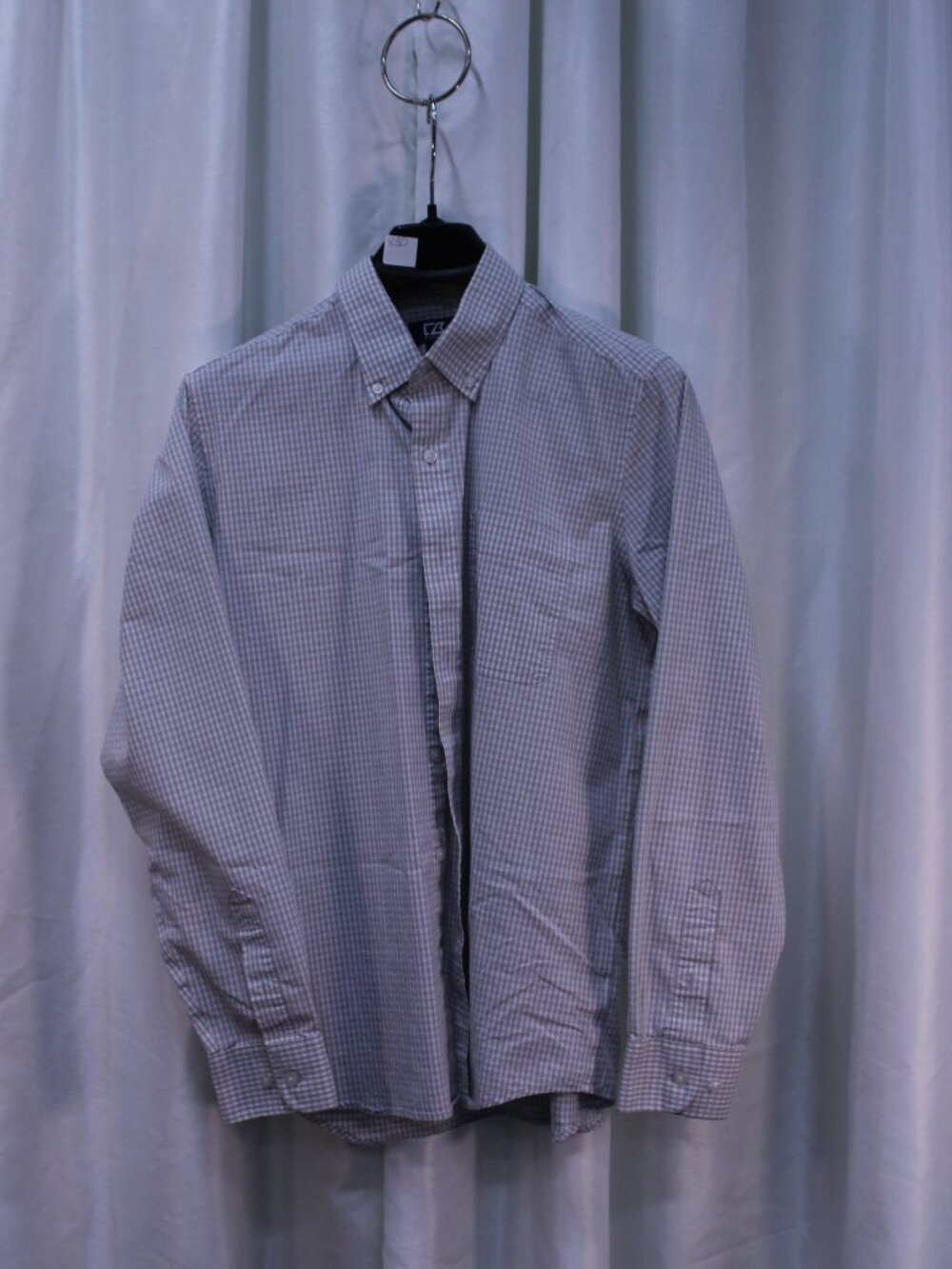 Cutter & Buck Gray Gingham Men's Shirt